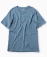 SC: アメリカンシーアイランドコットン Vネック Tシャツ ライトブルー