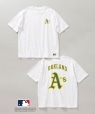 *SHIPS: メジャーリーグベースボール アート プリント Tシャツ ホワイト系