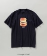 *SHIPS: Burger Chef プリント Tシャツ ネイビー
