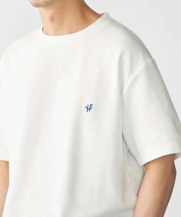 WEB限定】SHIPS: メランジ カノコ クルーネック Tシャツ (半袖