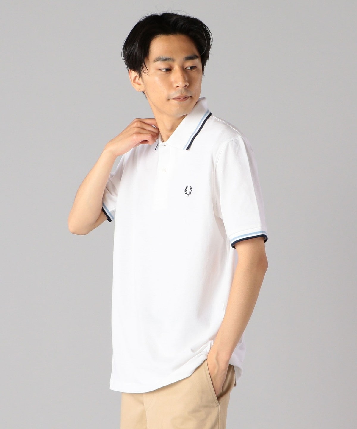FRED PERRY:【M12】ENGLAND ポロシャツ ホワイト