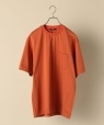 SC: コットン ポンチ クルーネック Tシャツ オレンジ