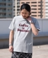 【SHIPS別注】RUSSELL ATHLETIC: カレッジ プリント Tシャツ グレー