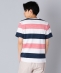 SHIPS: japan quality ワイドボーダー/パネル Vネック Tシャツ
