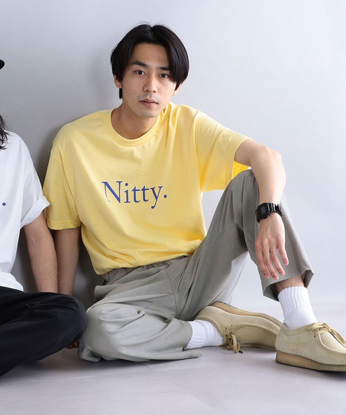 THE NITTY GRITTY ARCHIVE CITY: プリント Tシャツ イエロー