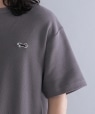 *【SHIPS別注】PENNEYS: FOX ロゴ ワッペン 鹿の子 Tシャツ チャコールグレー