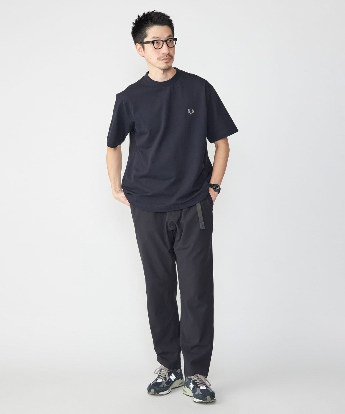 SHIPS別注】FRED PERRY: SOLOTEX(R) 鹿の子 ワンポイント ロゴ Tシャツ