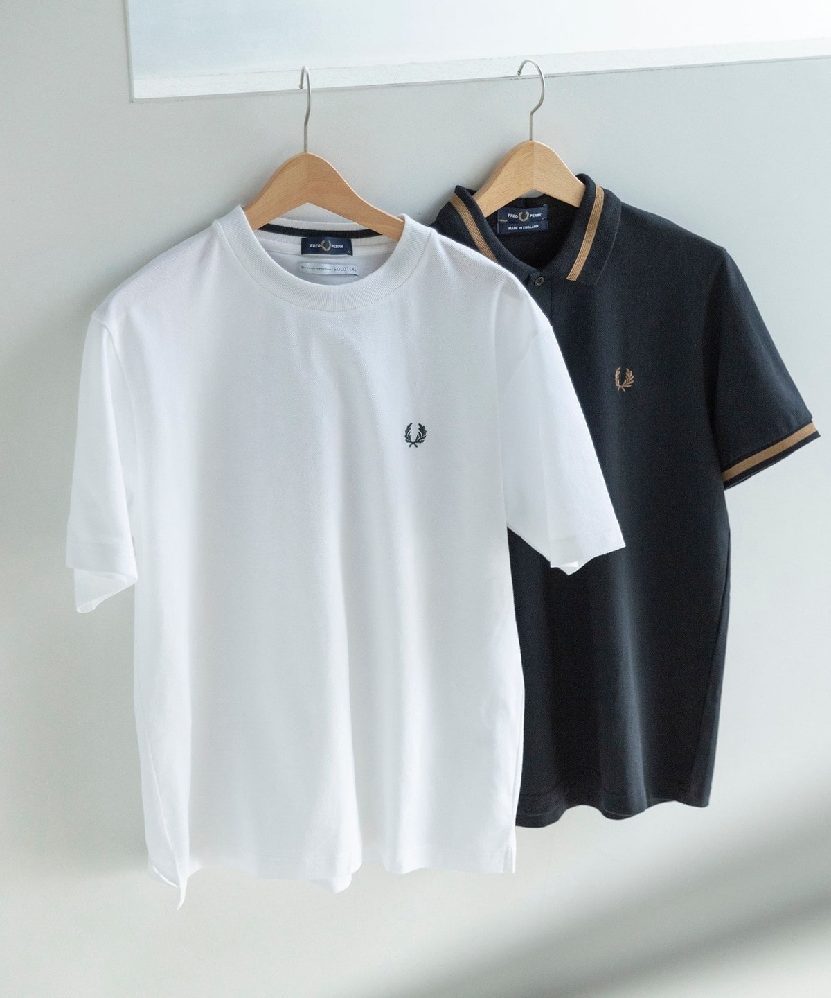 SHIPS別注】FRED PERRY: SOLOTEX(R) 鹿の子 ワンポイント ロゴ Tシャツ