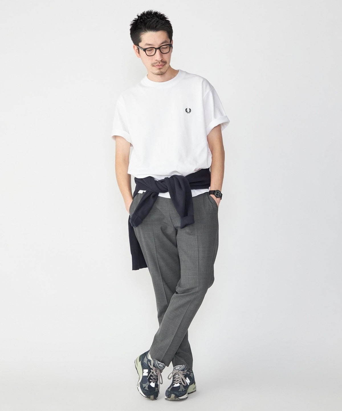 SHIPS別注】FRED PERRY: SOLOTEX(R) 鹿の子 ワンポイント ロゴ Tシャツ