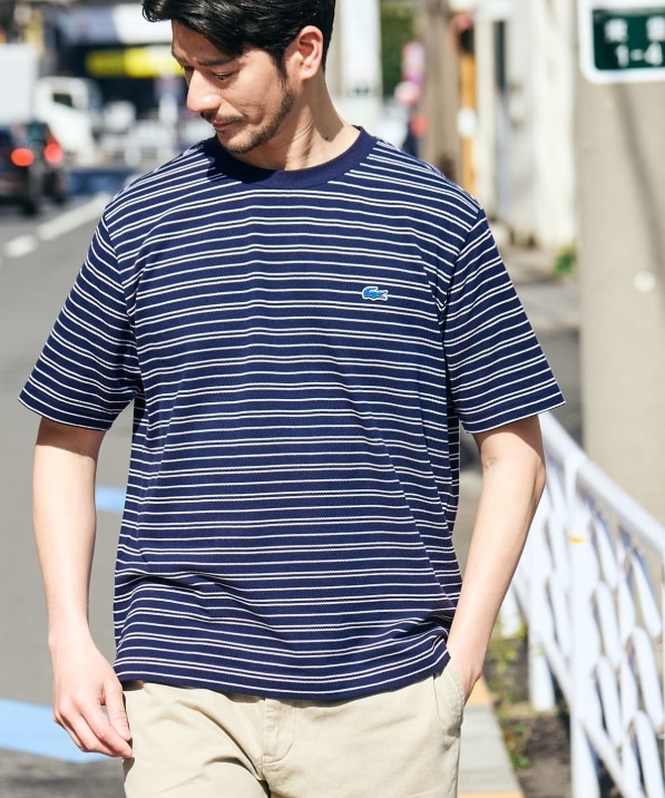 SHIPS別注】LACOSTE: マイクロ ボーダー Tシャツ｜ SHIPS 公式サイト