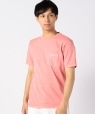 VELVA SHEEN: ピグメント クルーネック ポケットTシャツ ピンク