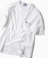 LACOSTE: 別注 ドロップテイル ポケット ビッグ Tシャツ ホワイト