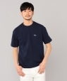 【SHIPS別注】LACOSTE: NEW ドロップテイル ポケット リラックス Tシャツ ネイビー