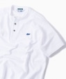 【WEB限定/SHIPS別注】LACOSTE: ヘンリーネック Tシャツ ホワイト