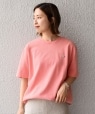 【WEB限定/SHIPS別注】LACOSTE: ガーメントダイ ピケ Tシャツ ピンク