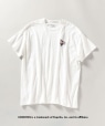【WEB限定/SHIPS別注】GOOD ROCK SPEED: ピグメント加工 American food ロゴ プリント Tシャツ ホワイトボディ ホワイト系