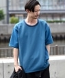 SHIPS: japan quality プリペラ調 リラックス Tシャツ ブルー
