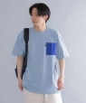 *【SHIPS別注】ROKX: クライミング ポケット Tシャツ ライトブルー