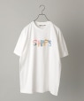 【SHIPS別注】MODEL’S LINK: ロゴ デザイン Tシャツ ホワイト