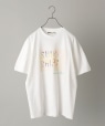 【SHIPS別注】MODEL’S LINK: ロゴ デザイン Tシャツ ホワイト系