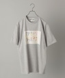 【SHIPS別注】MODEL’S LINK: ロゴ デザイン Tシャツ チャコールグレー