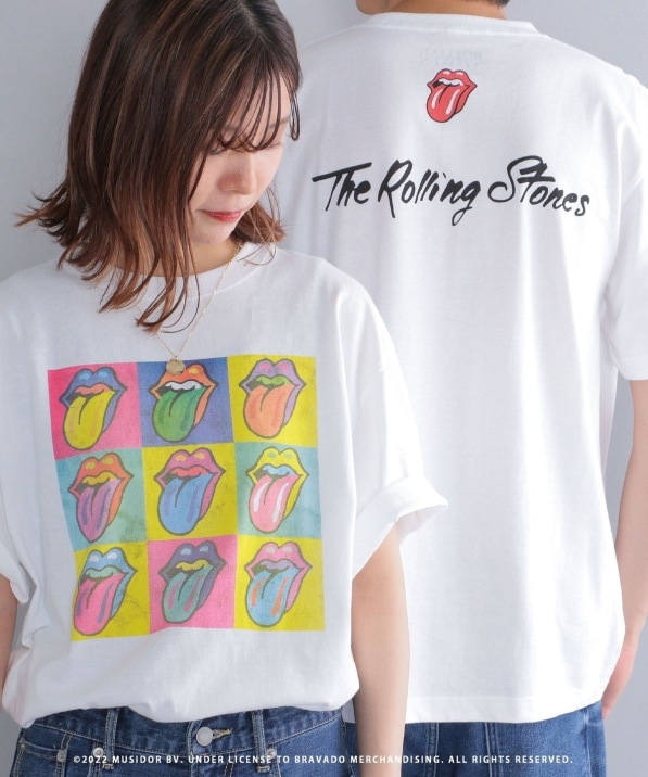 SHIPS: ローリングストーンズ 60th プリント Tシャツ: Tシャツ