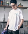 *【SHIPS別注】RUSSELL ATHLETIC: OLD ENGLISH プリント Tシャツ ホワイト