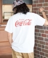 *【SHIPS別注】RUSSELL ATHLETIC: Coca-Cola ロゴ プリント Tシャツ ホワイト