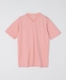 SHIPS: 抗菌・防臭 NANO-FINE（R） コットン Vネック Tシャツ ピンク