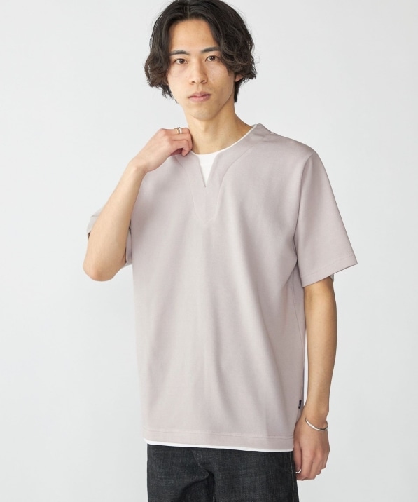 SHIPS: キー ネック フェイクレイヤード Tシャツ｜ SHIPS 公式サイト