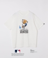 SHIPS: PEANUTS×MLB �v�����g T�V���c 26SS �z���C�g