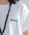 *【SHIPS別注】WEARWELL: エンブロイダリー ワンポイント ロゴ / バックプリント Tシャツ