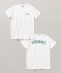 *【SHIPS別注】WEARWELL: エンブロイダリー ワンポイント ロゴ / バックプリント Tシャツ