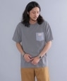*【SHIPS別注】PENNEYS: ツイル ポケット ワーク デザイン Tシャツ ダークグレー