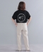 TBS火曜ドラマ「ユニコーンに乗って」×SHIPS: ワンポイント 刺繍 / サークル ロゴ プリント Tシャツ