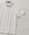 *SHIPS: 吸水速乾・UVケア Drymix（R) ワンポイント ロゴ レギュラーカラー ポロシャツ ライトグレー