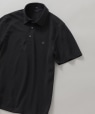 *SHIPS: 吸水速乾・UVケア Drymix（R) ワンポイント ロゴ レギュラーカラー ポロシャツ ブラック