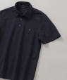 *SHIPS: 吸水速乾・UVケア Drymix（R) ワンポイント ロゴ レギュラーカラー ポロシャツ ネイビー