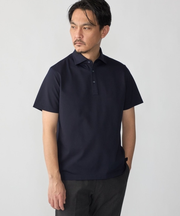 SHIPS:〈FUNCTION〉I Cotoni di Albini ショート スリーブ ポロシャツ