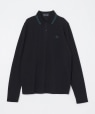 FRED PERRY: TWIN TIPPED LONG SLEEVE POLO M1212 ブラック