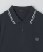 FRED PERRY: M3636  TW/TIPPED LONG SLEEVE