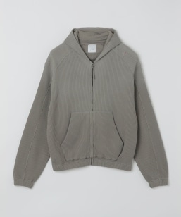 ROA: SUN FADED ORGANIC WAFFLE ZIP UP HOODIE