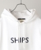 *SHIPS: 刺繍 SHIPS ロゴ ユニセックス スウェット パーカー