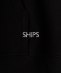 *SHIPS: マイクロ SHIPS 刺繍 ロゴ 裏毛 スウェット ジップ パーカー