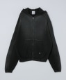 ROA: BEE SUN FADED WAFFLE ZIP UP HOODIE ubN