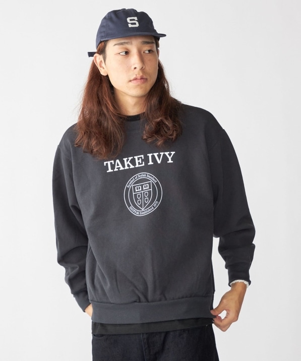 SHIPS×TAKE IVY:『TAKE NVY』カレッジ スウェット クルーネック