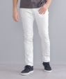 SHIPS: japan quality オイカワデニム縫製 カラー セルビッチ 5ポケット パンツ ホワイト