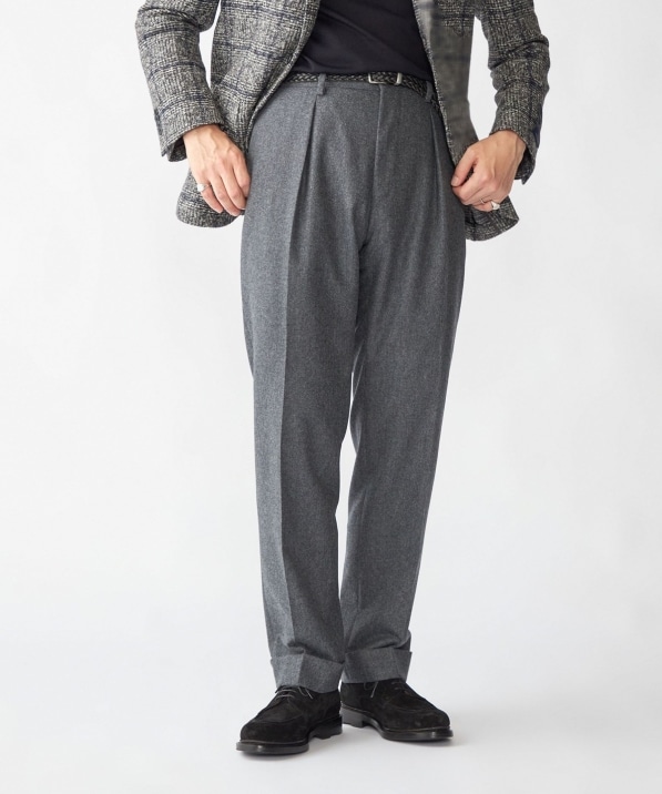 SHIPS別注】Errico Formicola: VITO サキソニー ソリッド スラックス