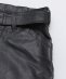 SEEALL: LEATHER PAINTER PANTS