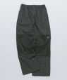 ROA: FLOWEAVE PRINTED CHECK ELASTICATED WAISTBAND PANTS �_�[�N�O���[